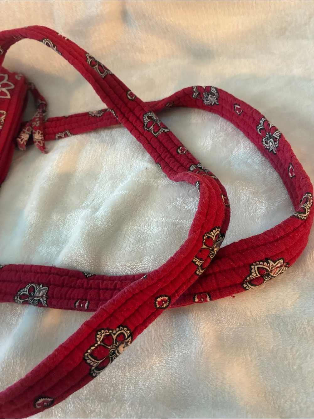 Vera Bradley Red Quilted Floral Tote - Picture 7 of 7